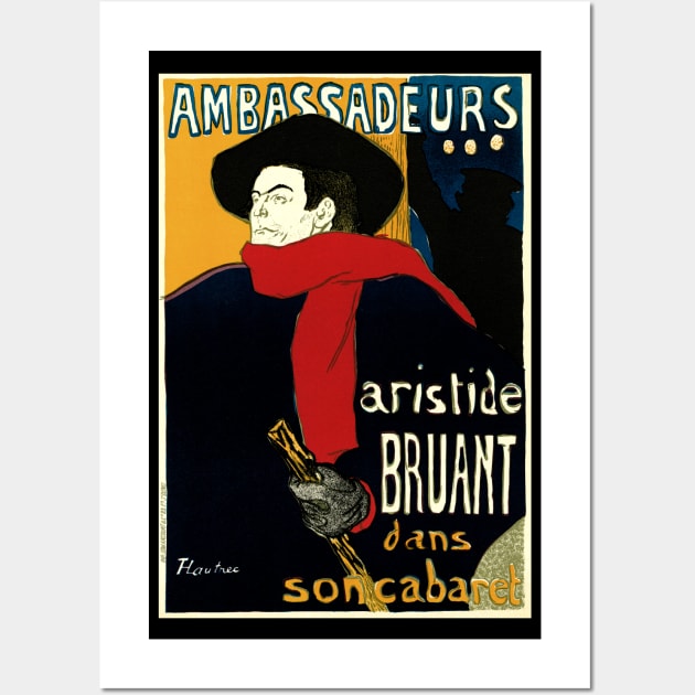 Aristide Bruant by Toulouse Lautrec Wall Art by MasterpieceCafe